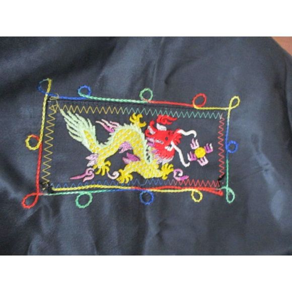 Vintage Authentic Dress Blue Military Shirt Zipper side Cosplay - Picture 6 of 10